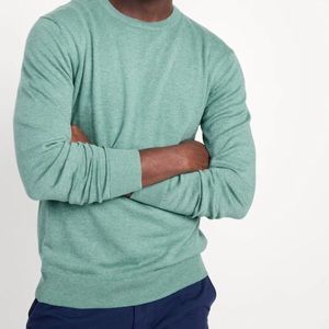 Old Navy Mens Size Small Crew Neck Sweater, Turquoise/Teal Color